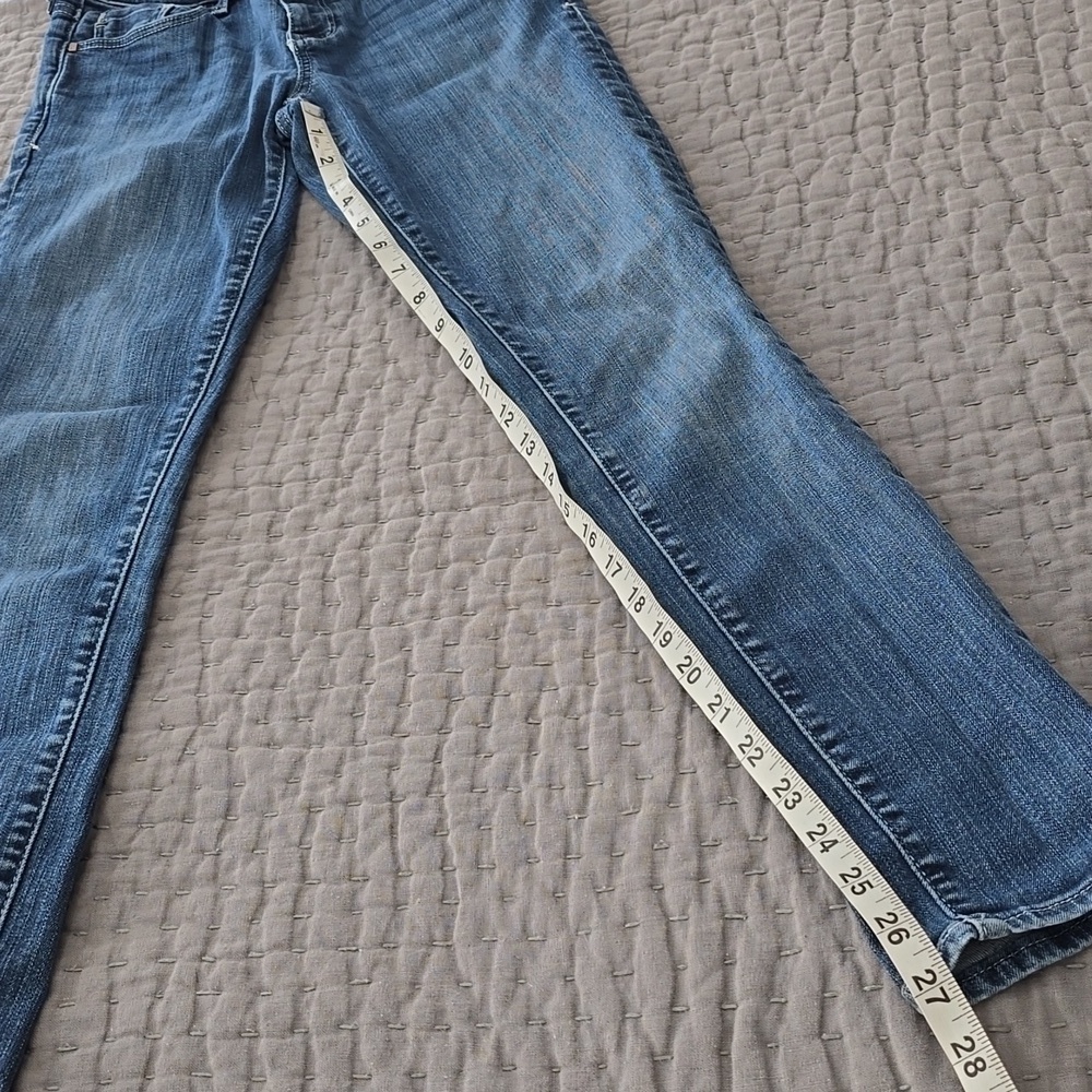 Pilcro and the Letterpress Stet Fit- Skinny Blue Jeans with Subtle Fading - Picture 9 of 13